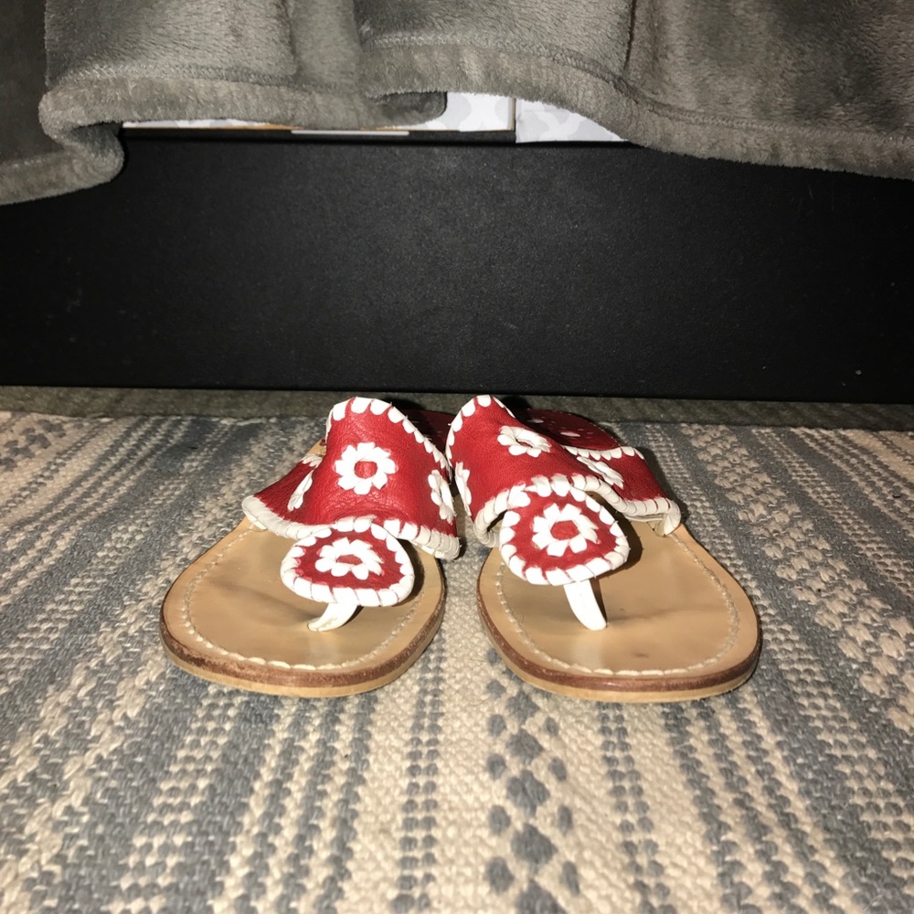 Red and White Jack Rogers