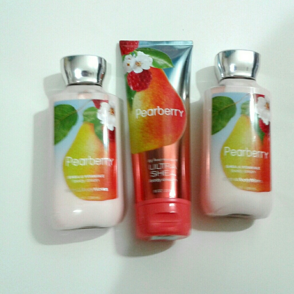 NEW! Bath & Body Works Pearberry 8 oz each