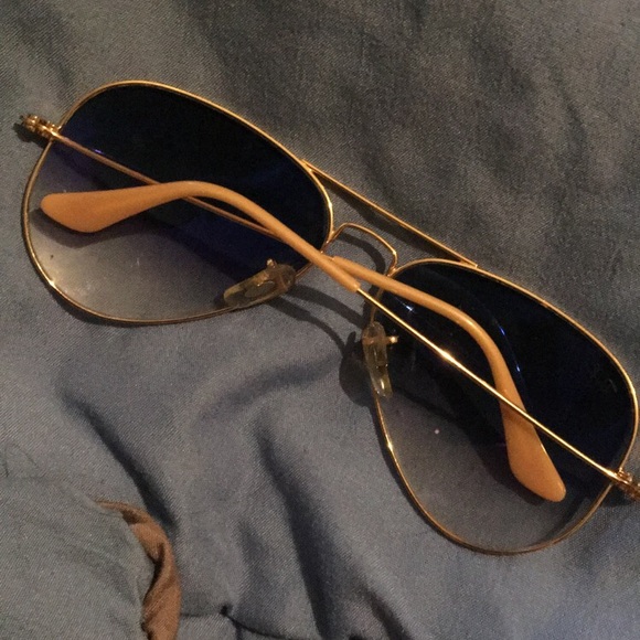 Large aviator ray band sunglasses