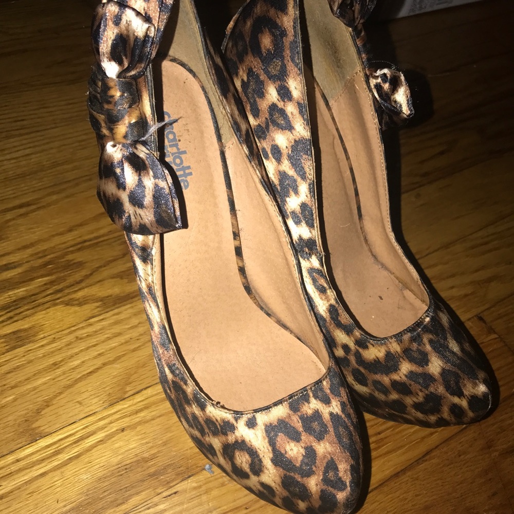 Charlotte Russe cheetah print heels