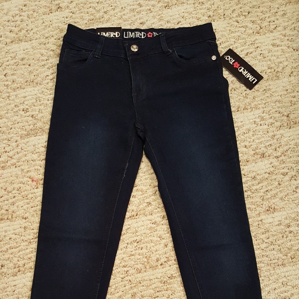NEW Limited Too Juniors Dark Washed Jeans Size 16