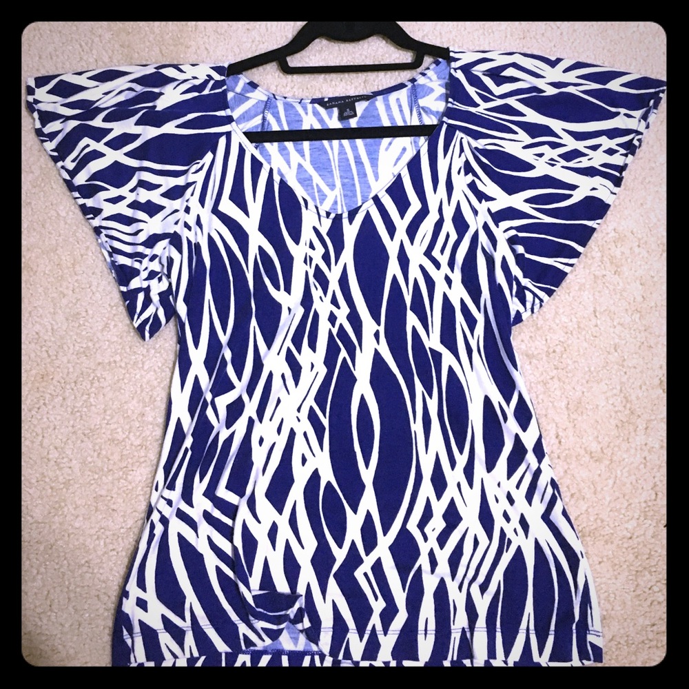 Banana Republic Flutter Sleeve Blouse