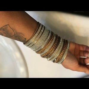 Gold plated bracelets