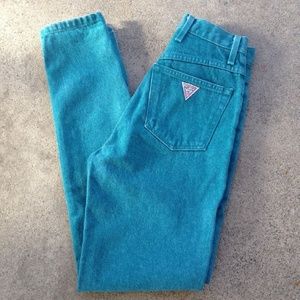 vintage guess high wasted jeans