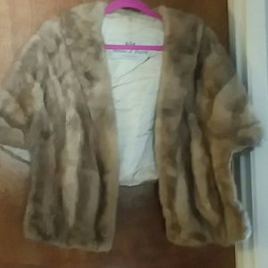 Vintage champagne mink wrap