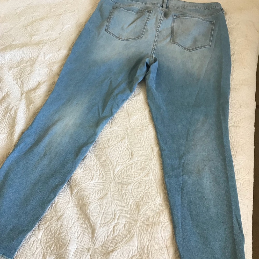 Old navy blue jeans