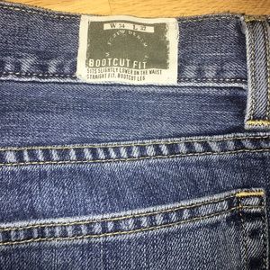 Beautifully aged J Crew Bootcut Jeans 34 x 32