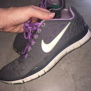 Nike Free purple grey sneaker running