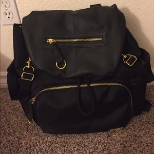Skip Hop black and gold diaper bag- back pack