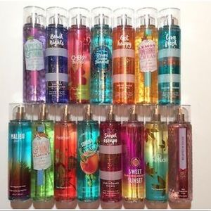 Bath and body works body splashes