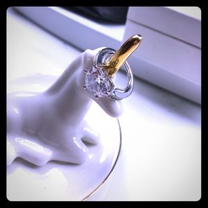 Heart sterling silver ring