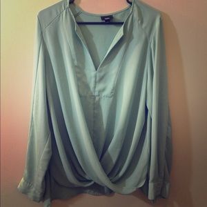 Mint green blouse