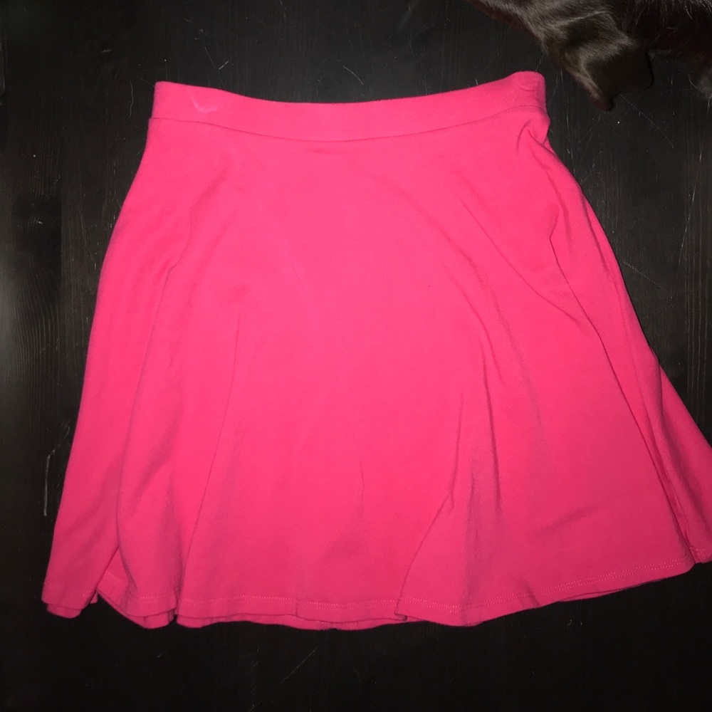 Hot pink skater skirt