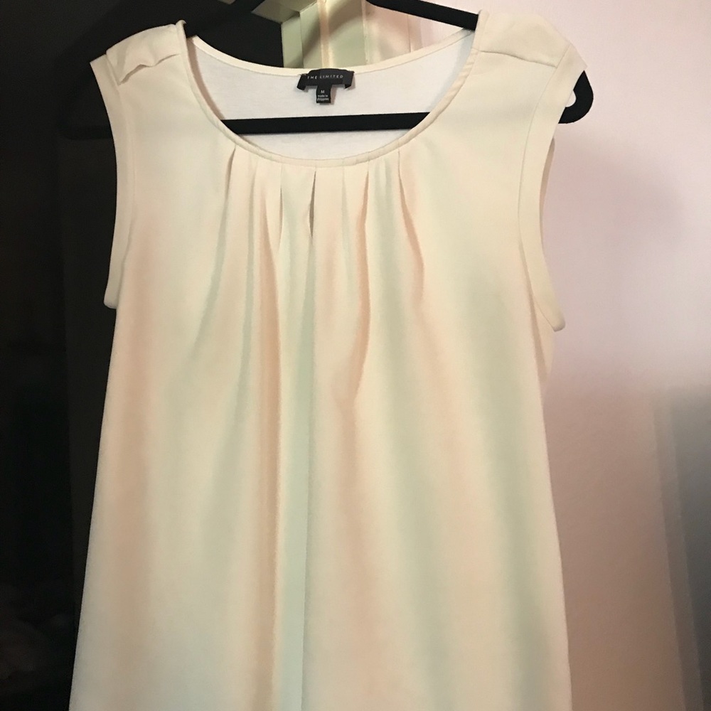 White cream shell blouse