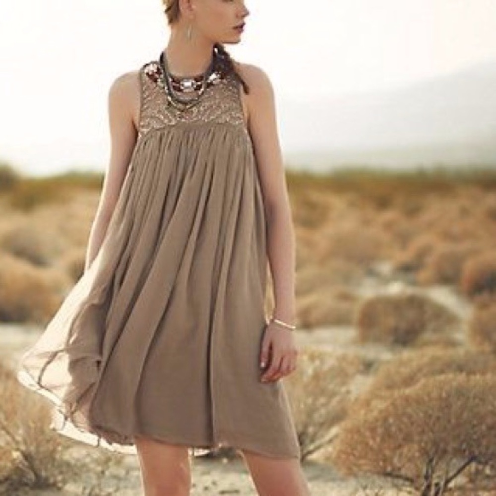 Anthro Moulinette Soeurs Beaded Dress