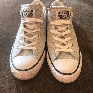 Hearher Gray Converse Chuck Taylors