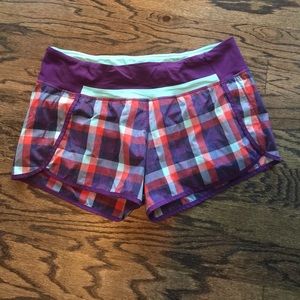 Plaid Run Times Short