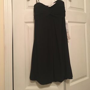 Black strapless cocktail dress -New
