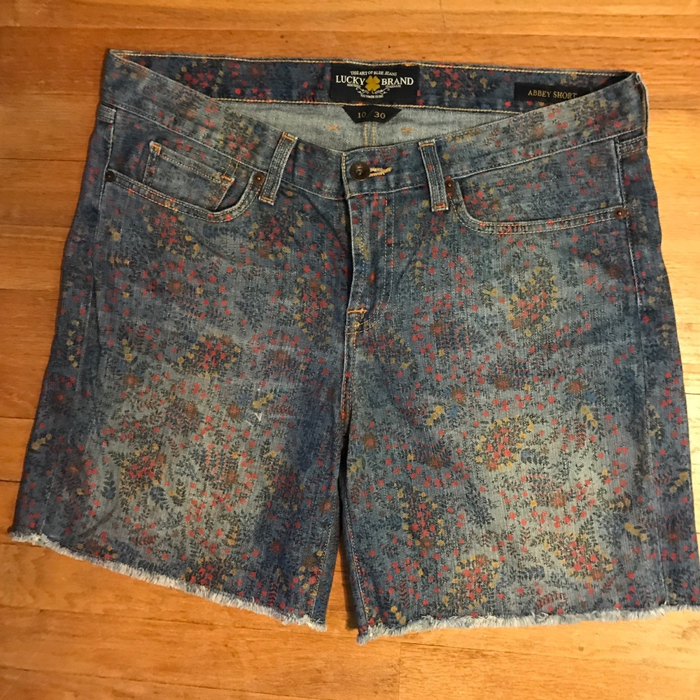 Lucky Brand Floral Print Abbey Shorts