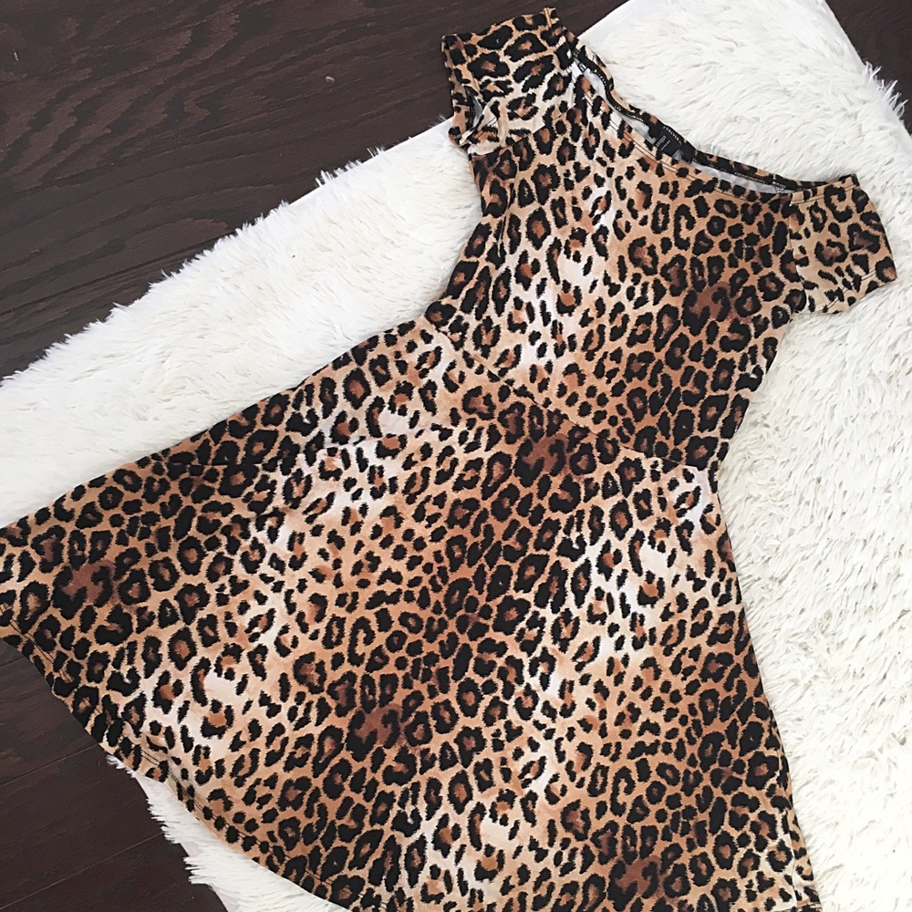 Forever 21 Cheetah Print Skater Dress