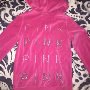 Victoria secret pink velvet jacket!