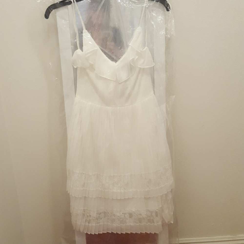 NEW French Connection Adanna Ruffle,Lace Dress - NEVER WORN - Picture 3 of 3