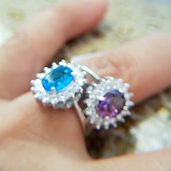 14k Gold plated Solitaire Engagement Ring - Picture 5 of 8