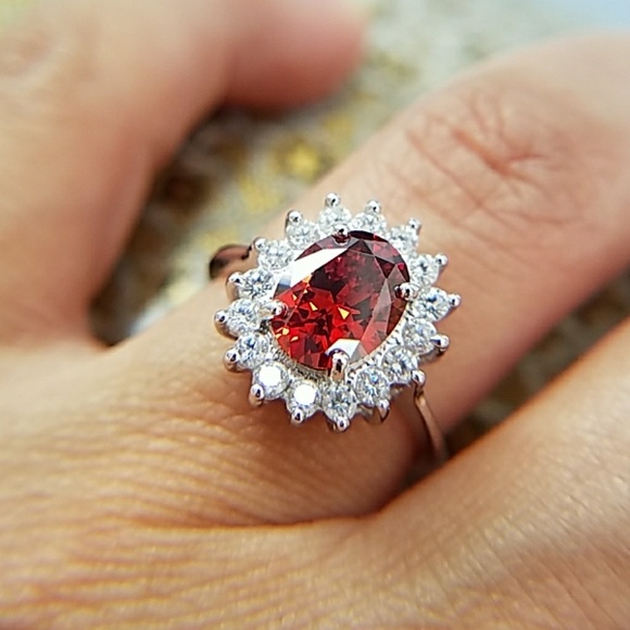 14k Gold plated Solitaire Engagement Ring - Picture 6 of 8