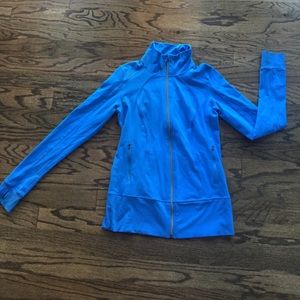 Blue lululemon jacket with Ribbed waist and wrist