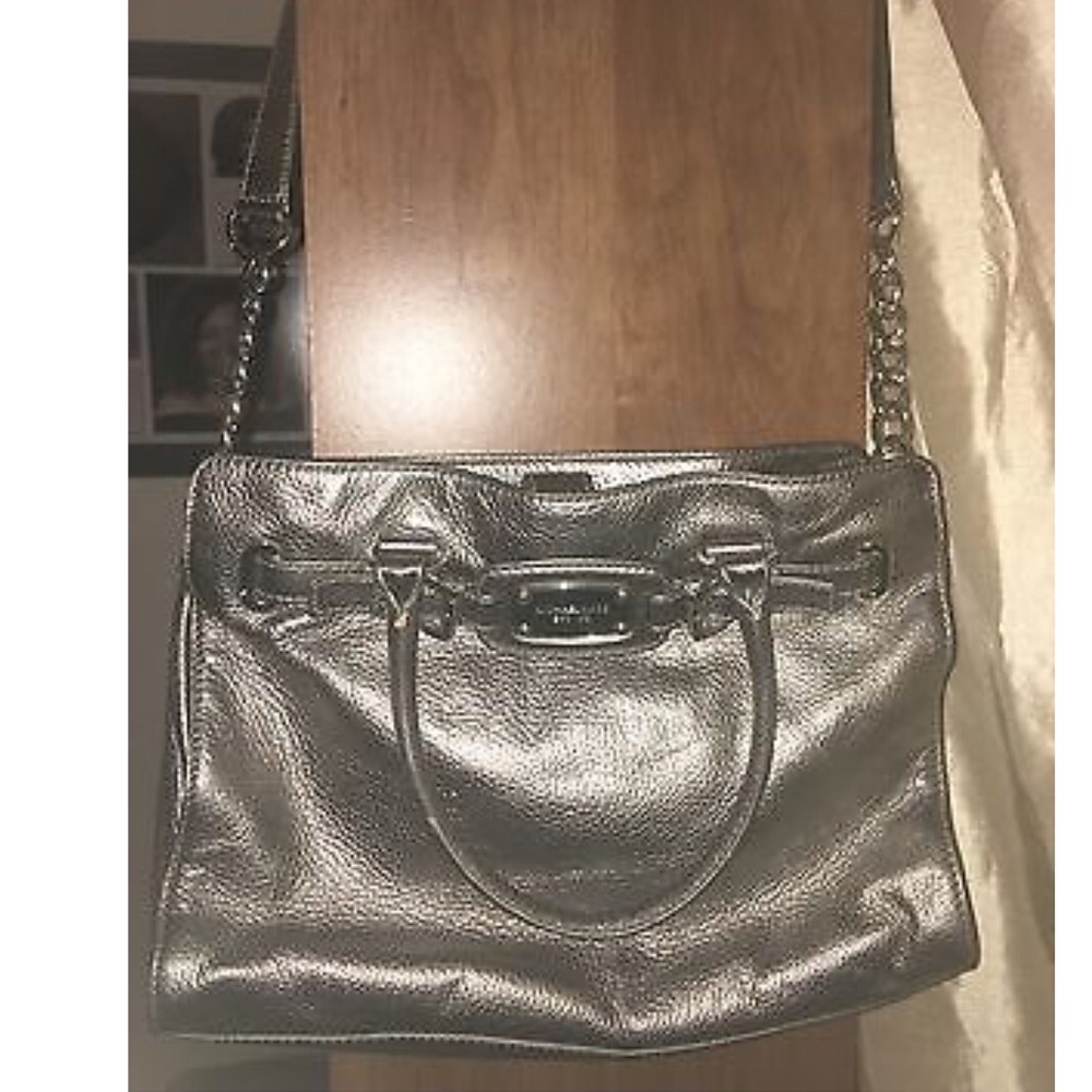 Michael Kors Hamilton Metallic Shoulder Bag