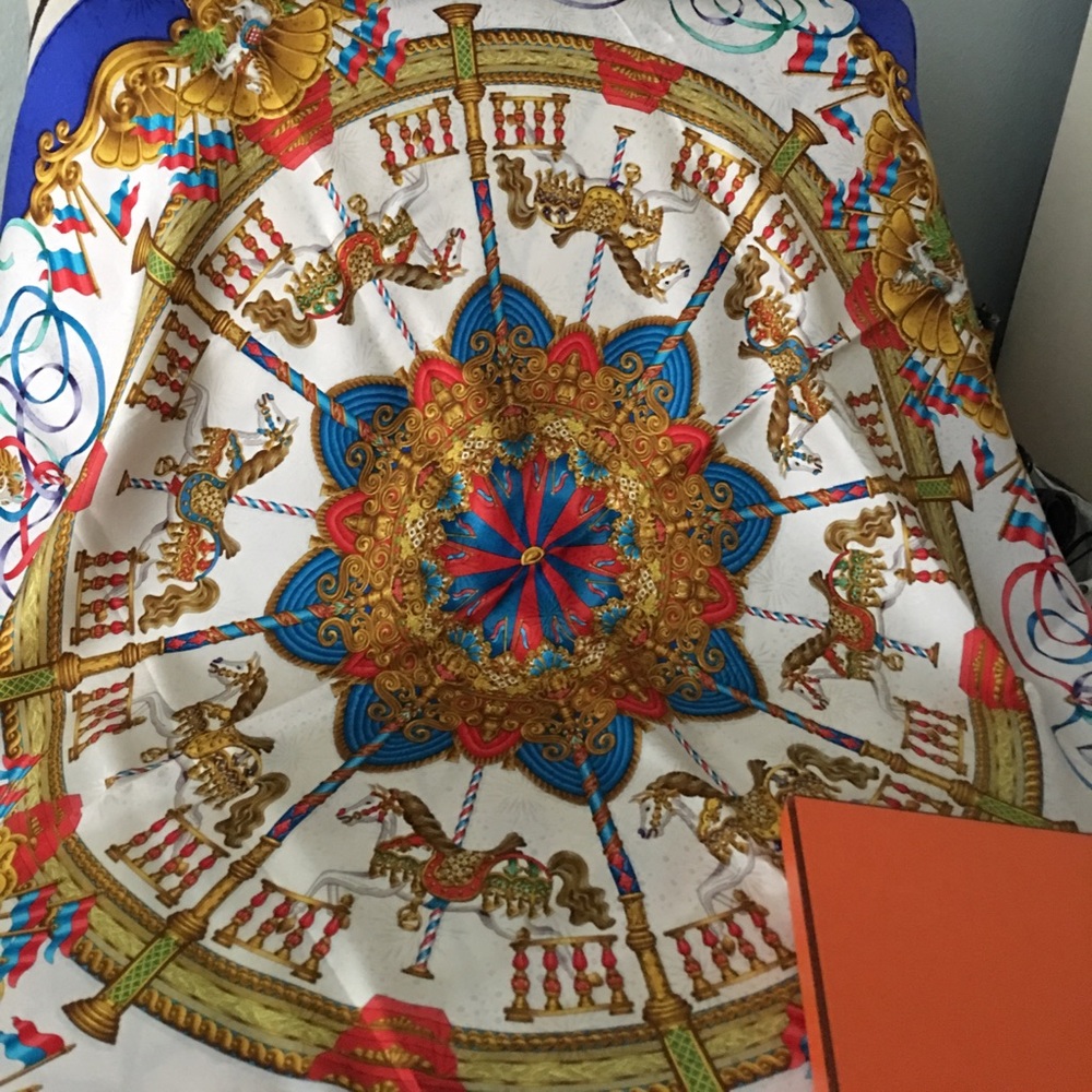 **RARE** Luna Park VINTAGE Paris Hermes Scarf 🔥