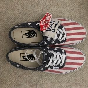 Vans Authentic Doreen Stars and Stripes shoes.