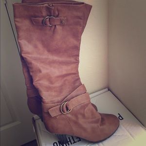 Brown knew high boots