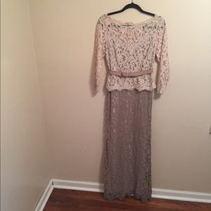 Adriana Papell Lace Gown