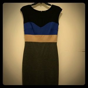 Color block mini dress