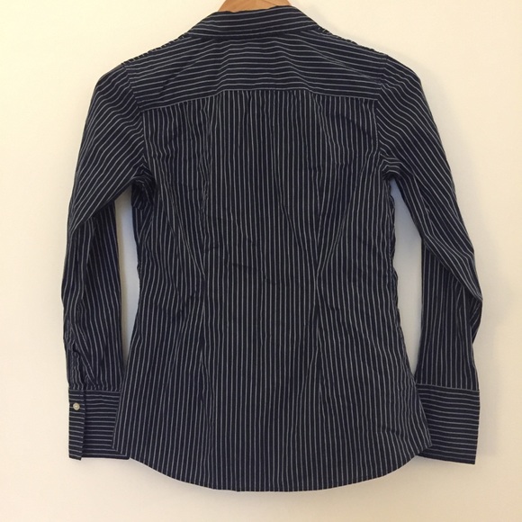 Banana Republic Tops - Banana Republic Riley navy white pinstripe shirt Banana Republic Tops - Banana Republic Riley navy white pinstripe shirt