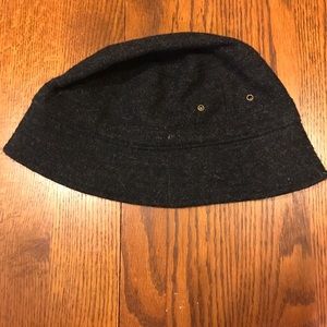 Grey wool winter hat
