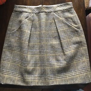 JCrew wool houndstooth skirt