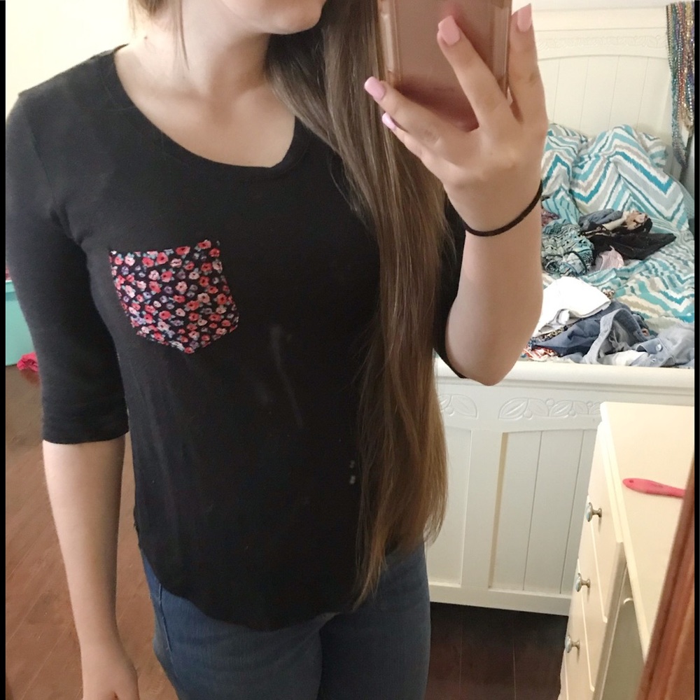 Casual Tshirt, cute front pocket
