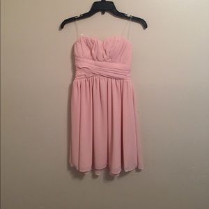 Light pink bridesmaid dress