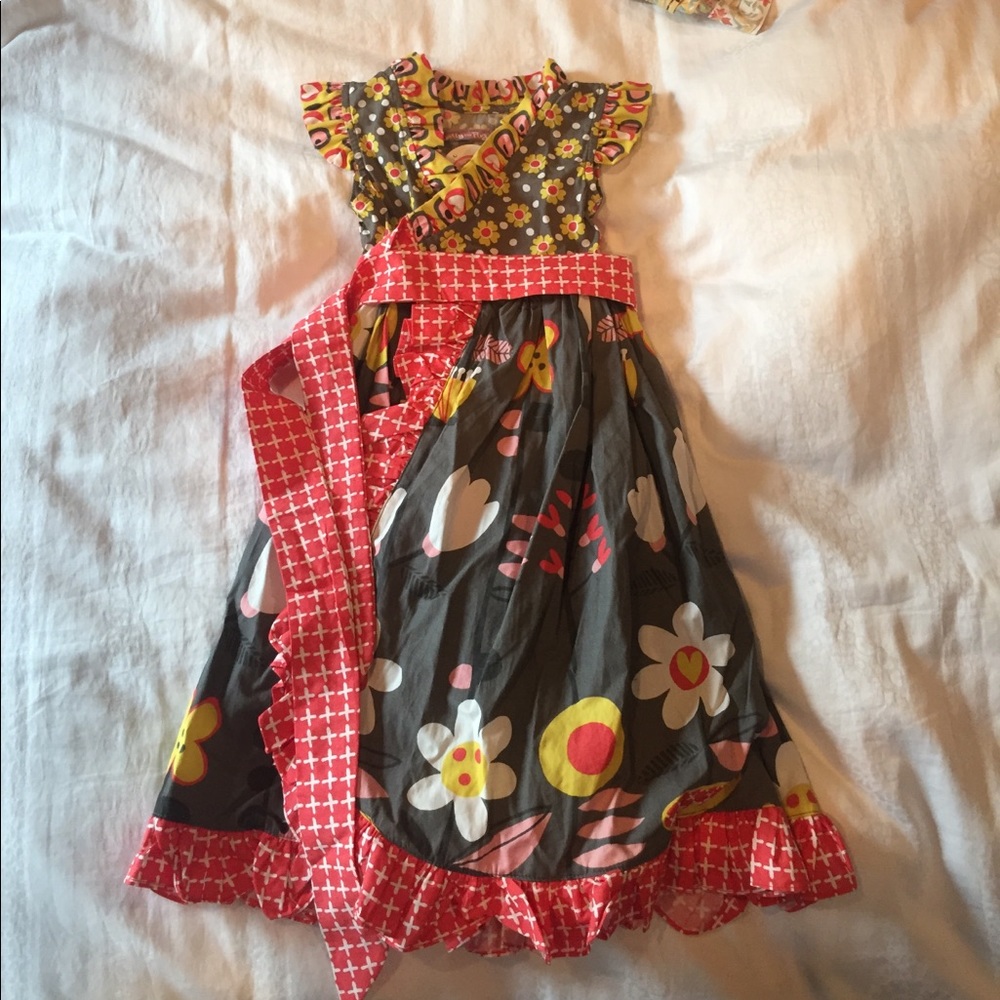Girls size 5 wrap dress