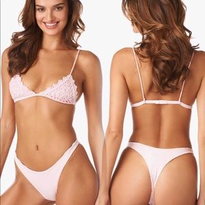 Farrah Cheeky Bottom in Pink Perle