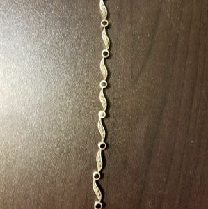 Onyx and diamond bracelet