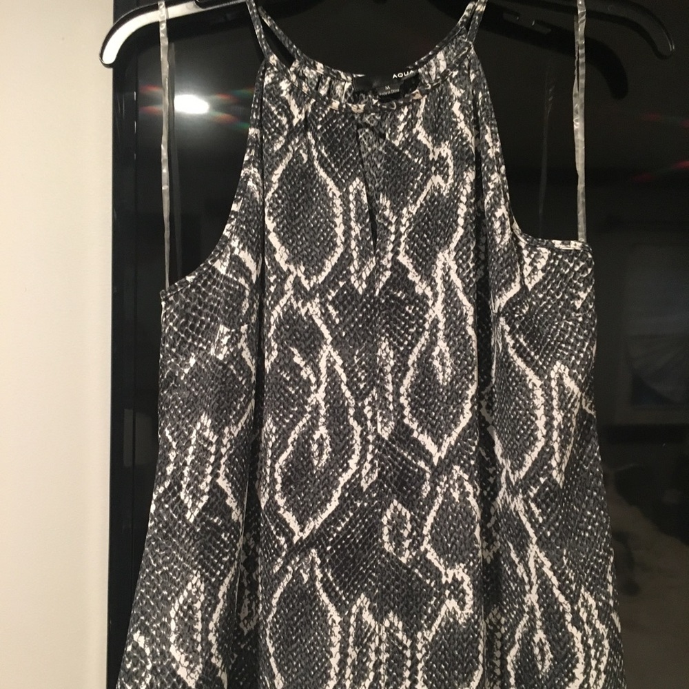 Aqua By Bloomingdale's snake printed top