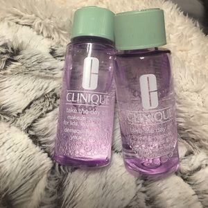 Clinique makeup remover.