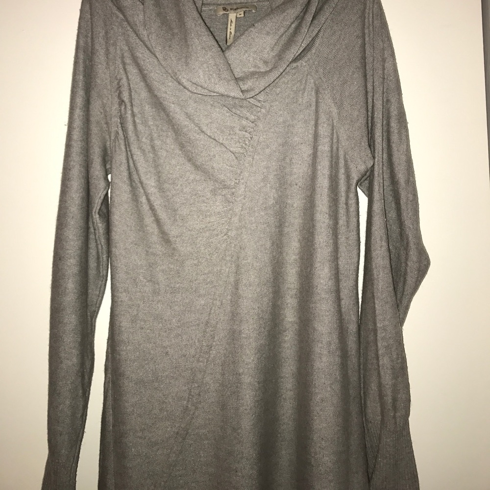 BCBG Grey Sweater Dress - Picture 4 of 5