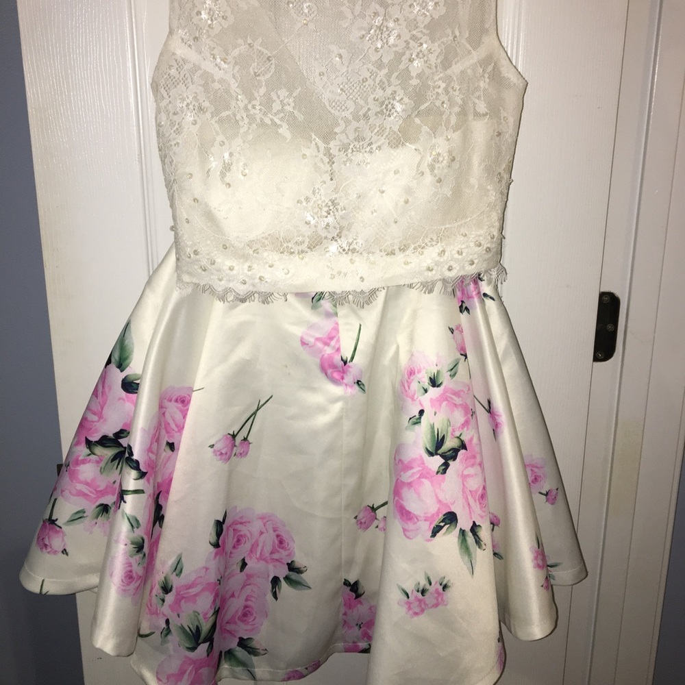 Two-Piece flowered dress