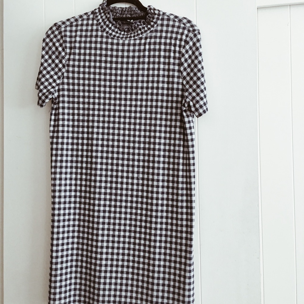 Zara gingham mini dress