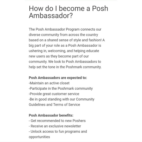 🎉🎉 POSH AMBASSADOR 🎉🎉 - Picture 3 of 4