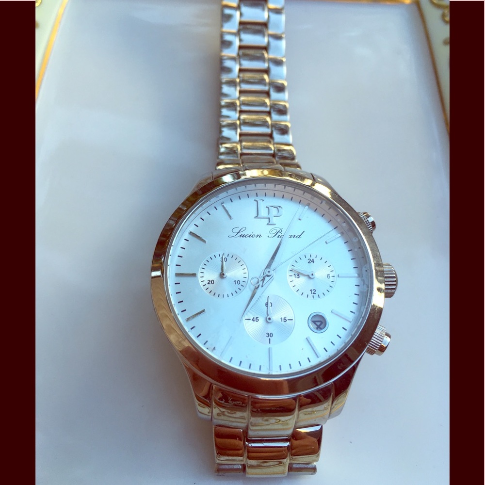 Large Face Silver Watch